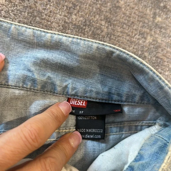 DIESEL INDUSTRY DEMIM MINI SKIRT SIZE 27 - Picture 5 of 12
